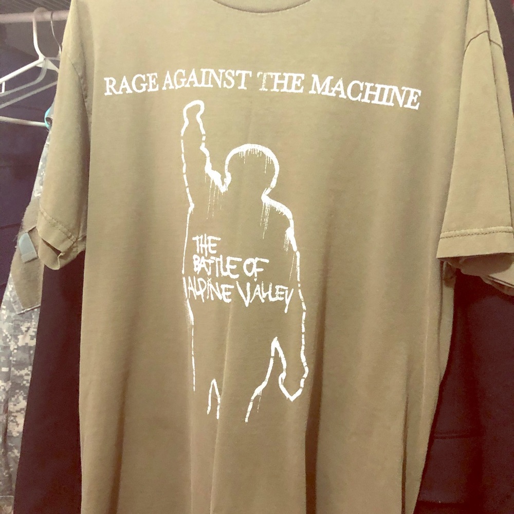 Vintage rage against machine tour shirt